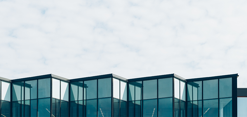 Photo of office buildings.