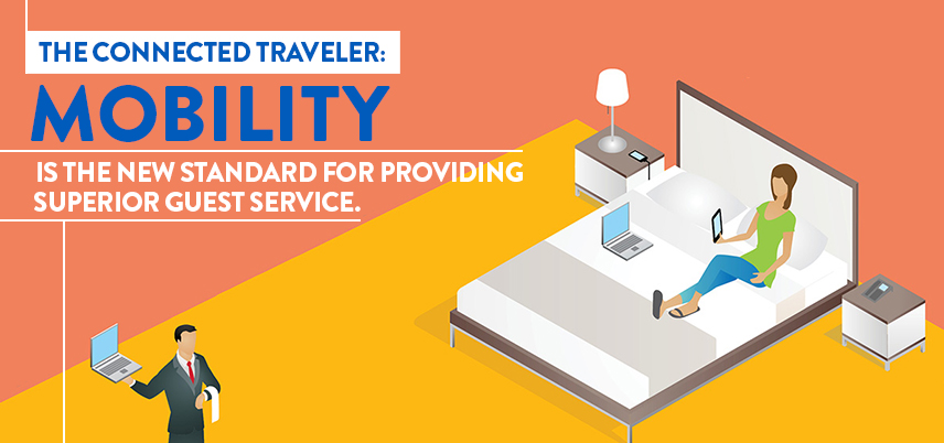 Connected traveler infographic hero