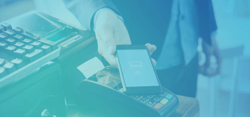 Image of phone using contactless payment