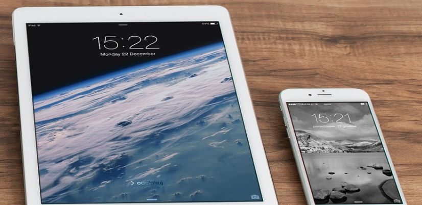 table and smart phone on a table