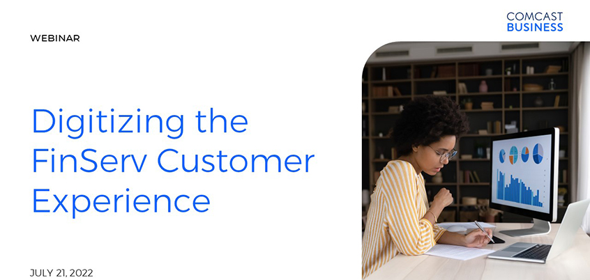 Cover slide: Digitizing the FinServ Customer webinar