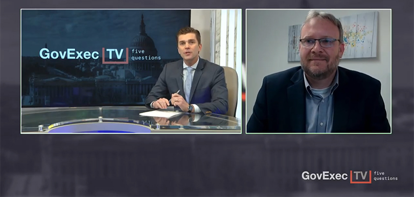 Screen shot from Q&A: Federal Network Modernization