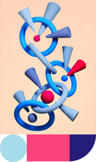 Colorful cones and circular links