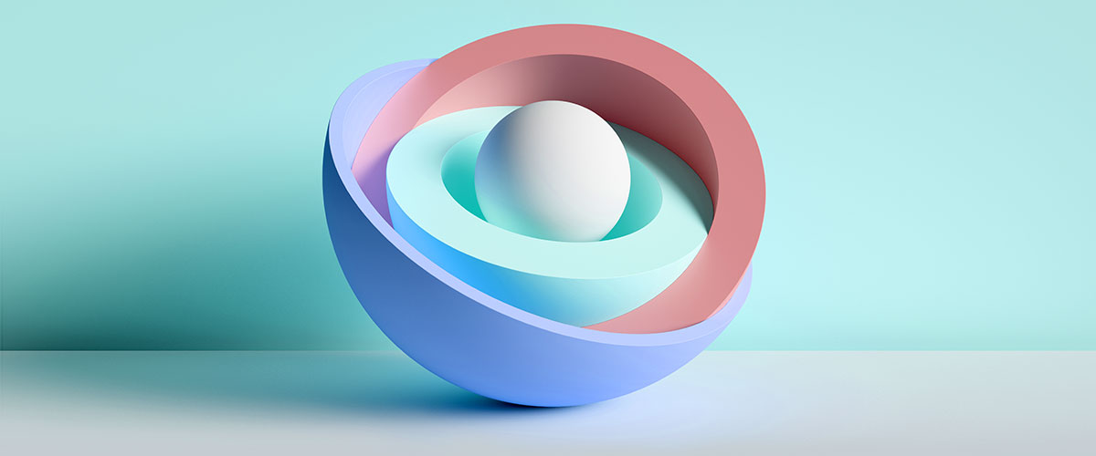 colorful nesting spheres