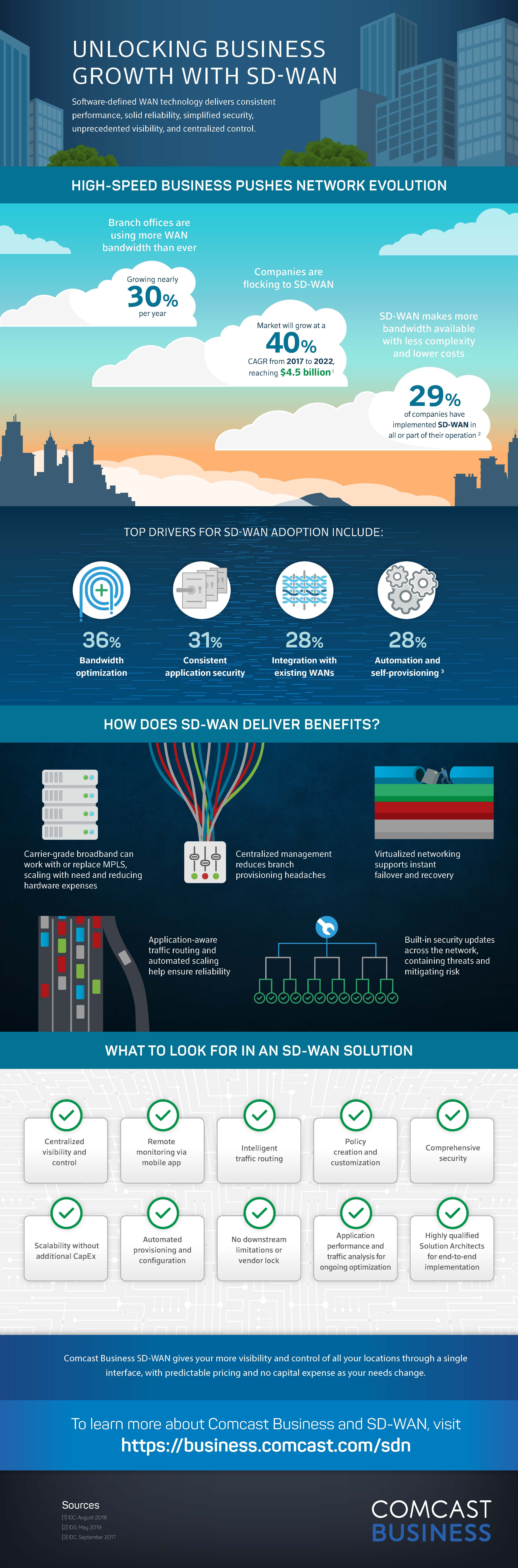Unlocking Business Growth with SD-WAN Infographic