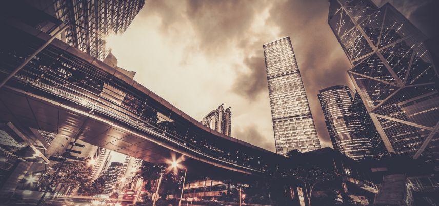 busy city street traffic